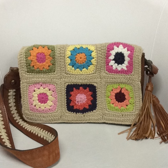 Patricia Nash Handbags - Patricia Nash Knit Squares Bari Flap Crossbody